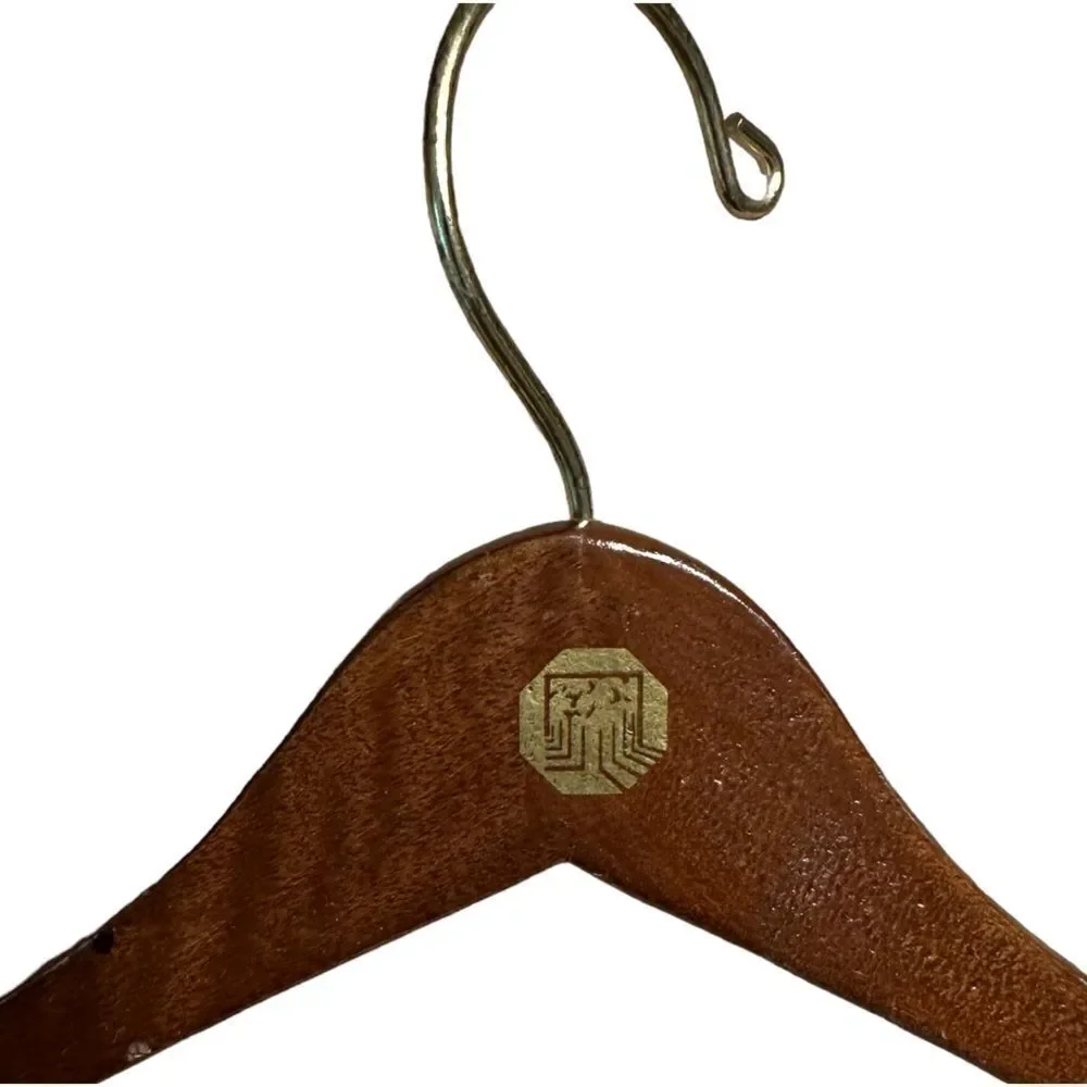 12 Vintage The Henry Hanger Co. Mahogany Suit Hangers